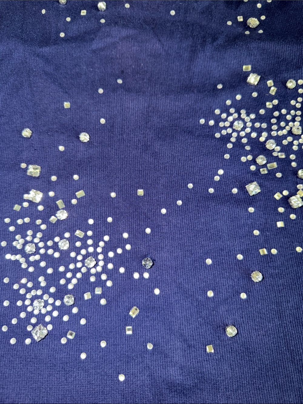 INC International Concepts Navy Embellished Tank Top - Picture 3 of 7